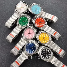 여성 드레스 시계 자동 Cal.3230 여성용 36mm 노란색 녹색 레드 레이디 시계 망 EW 904L 스틸 126000 ETA 중소형 유니섹스 EWF Luminous Mechanical Wristwatches