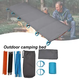 Camping Cot Compact Składane łóżko Outdoor Ultralight Namiot Nadający się do obozu, biura, użytkowania domowego
