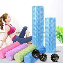 45 / 60cm hög densitet Eva Yoga cirklar skum rullar pilates kvinna övningar fitness hem gym utrustning punkter massage kolumner tegel rehabilitering fysisk terapi