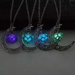 Kolye Kolyeler Ay Parlayan Kolye Kadınlar Dark Hollow Luminous Charm Party Mücevher Cadılar Bayramı Hediyeleri