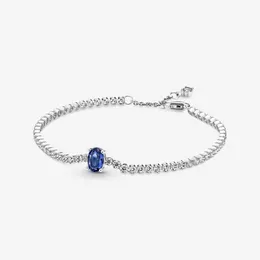 Gioielli di design Bracciale in argento 925 con ciondolo perline adatto a Pandora Link scintillante pavimenta tennis da donna bracciali con diapositiva per matrimonio perline charms in stile europeo con perline di Murano