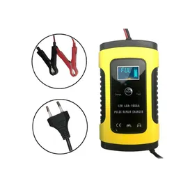 Code Readers & Scan Tools Intelligent Car Battery Charger For Motorcycle Lead-Acid Smart Charging 6A 12V Vehicle Digital Tester Repair