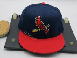 준비 재고 STL Navy Blue Fitted Hats Man Cool Baseball Caps 성인 플랫 피크 힙합 편지 LS 모자 남성 여성 완전한 닫힌 고라