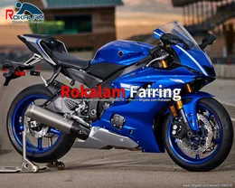 Kit de feiras azuis para YZF R6 YZF-R6 2017 2018 2019 2020 YZF600R R6 YZF 600R 17-20 Capas de corpo da bicicleta da estrada (moldagem por injeção)