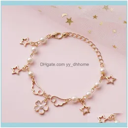 Bağlantı, bilezikler jewelrylink, zincir mocha kız sakura asa kiraz çiçeği Japon lolita yumuşak kardeş yıldız öğrenci kız kardeşler kız arkadaşı sütyen