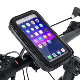 Велосипедный держатель телефона Водонепроницаемый 360 ° Велосипед Мотоцикл Мотоцикл Сумка для Мотоцикла Стенд для iPhone XS 11 Samsung S8 S9 Мобильный Крышка
