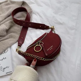 Waistväskor Pochete Com Alça, Luxuosa Bolsa de Cintura Feminina Couro Pu