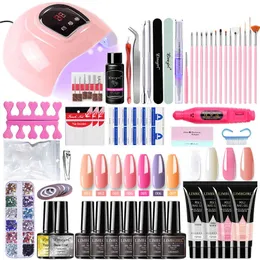 Limegirl Acrylic Polygels Kit Extension Glitter Nail UV Building Jelly Gel Polish Enhancement Manicure Set