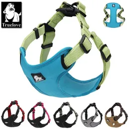 Truelove Padded Reflective Dog harness Vest Pet Step in Harness Adjustable No Pulling Harnesses for Small Medium TLH5951 211022