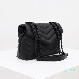 2021 роскошная сумка сумка бренда LOLOU Y-образный дизайнерский швы кожаные женские металлические цепи высококачественной кладбище Messenger 2326