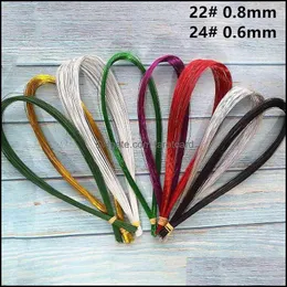 Decorative Flowers & Wreaths Festive Party Supplies Home Garden 100Pcs/Lot 22# 24# 80Cm Length Diy Nylon Stocking Flower Iron Wires Floral W