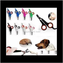 Inne Home GardenStainless Steel Clipper Dogs Koty Nożyczki do paznokci Trymmer Pet Grooming Materiały do ​​zwierząt Zdrowie YD0282 Drop Dostawa 2021 IL