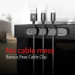 Organizador de cabos Gerenciamento de cabos magnéticos Cabos USB Silicione clipes de desktop flexíveis para organizador de fios de mouse