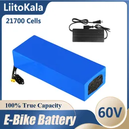 LiitoKala 60V battery Pack 40ah 50ah 30ah 20ah 35ah electric scooter bateria Electric Bicycle 21700 16S 67.2V ebike battery+60V5A charger