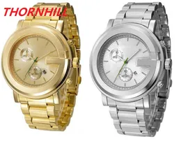 Famous classic big designer watches leather stainless strap Luxury Fashion Crystal Diamonds Men Wristwatches Women Mens Large dial Ladies quartz watch 45mm