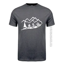 MTB Mountainbike T Shirt Sommar O Neck Cotton Cool T-Shirts Födelsedagspresent Tshirt Tee Unisex Mans 210722