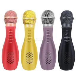 Wireless Microphone Q007 Condenser Microphone Smartphone Kit Upgrade Pc 4 Colors Portable Ktv Player Mikrofon for Party With Retail Box New