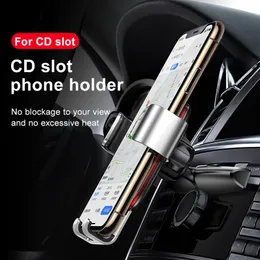baseus Gravity Phone Mobile Samsung for Huawei Car CD Slot Air Vent Mount Holder Stand Metal Bracket Accesories2199