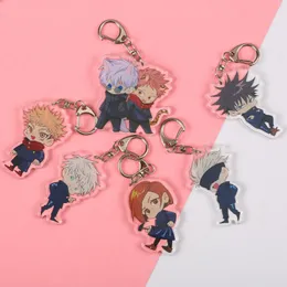 Jujutsu Kaisen Keychain Women Kugisaki Nobara Keyring Chain Woman Cartoon Girls Key Holder Acrylic for Bags Pendant Metal Brelok