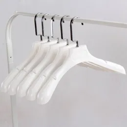 コートの衣服と毛皮の布の保持者のための服ハンガー厚い肩の白いプラスチック収納ラックrh1680