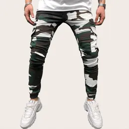 Дизайнерские панталоны брюки мужской одежды весенний камуфляж карандаш брюки скейтборд хипхоп мужская