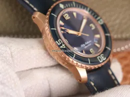 ZF Factory Watches 5015 3603C 63B Fifty Fathoms 45mm Rose Gold Cal