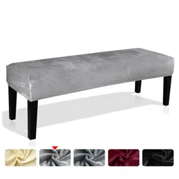 Miękka stretch jadalnia spandex elastyczny krzesło ławka pokrowce na sliplover siedzenia Protector do żywej kuchni sypialni 211105