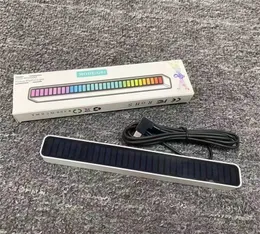 RGB 음악 리듬 USB 램프 데스크탑 음성 제어 분위기 라이트 자동차 분위기 음성 제어 다채로운 음악 항목