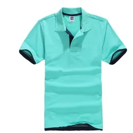 メンズTシャツ夏の古典的な綿の半袖ティーシャツメンズカジュアルなソリッドTシャツトップス男性ビジネスゴルフTシットカミサトップス210409