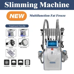 آلة أخرى معدات التجميل Criolipolisis Machine 5 في 1 مقابض مزدوجة متعددة الوظائف تجميد الدهون تجميد