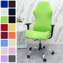 Elastisk stretch Hem Club Gaming Chair Cover Office Dator Fåtölj Tjockad Slipkovers Dammsäkra skydd Huse de Chaise Cover