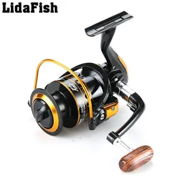 LidaFish Spinning Angelrolle 13BB Lagerkugeln 1000–7000 Serie Metallspule Boat Rock Wheel Baitcasting-Rollen