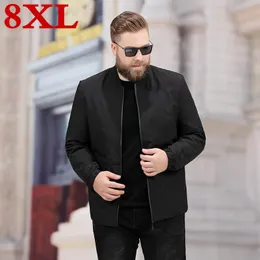 Jackets masculinos Big plus size 8xl 7xl 6xl 5xl Men Primavera e outono Coats grandes roupas masculinas de alta qualidade