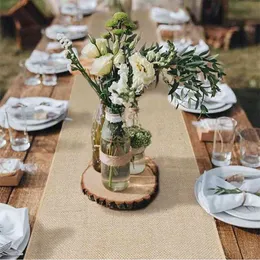 Fowecelt Modern Table Runners Christmas Decorations for Home Boho Linen Lace Wedding Decoration Burlap Runner 210708