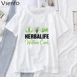Trendiga Casual T-shirts Herbalife Nutrition Women Men Graphic Ulzzang Tees Shirt Harajuku Fashion All-Match Toppar Kläder