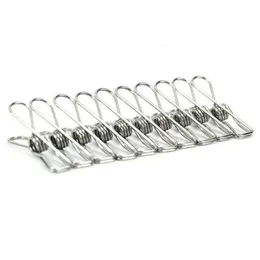 1000PCS/LOT Excellent Quality New Arrival Stainless Steel Spring Clothes Socks Hanging Pegs Clips Clamps Silver Laundry