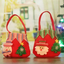 Boże Narodzenie torba prezent włókniny feltu felding wiadro ręczne koszyk wnętrz dekoracji dzieci