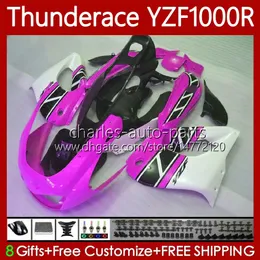 Bodys Kit для Yamaha Twunderace YZF 1000 R 1000R YZF1000R 96-07 87NO.122 YZF-1000R 96 03 04 05 06 07 Rose White YZF1000-R 1996 1997 1998 1999 2000 2001 2002 2002