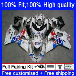 حقن سوزوكي GSXR 1000CC 1000 CC 2009 2011 2012 2012 2013 2015 2016 White Black Body 28NO.125 K9 GSXR-1000 GSX-R1000 09-16 GSXR1000 09 10 11 12 13 14 16 OEM FLATING