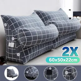 Almofada / travesseiro decorativo 1Pair cama triangular almofada cadeira lombar encosto lombar lendo para escritório preguiçoso sala de estar casa decoração