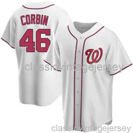 Patrick Corbin White Ver2 Baseball Jersey XS-6XL Stitched Men Women Youth Baseball Jersey