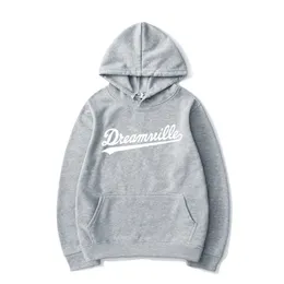 Dreamville Printed Hip Hop Hoodie J Cole Fashion Street Wear Men's and women's loose casual hooded sweatshirt Hooded sport jumper unisex top