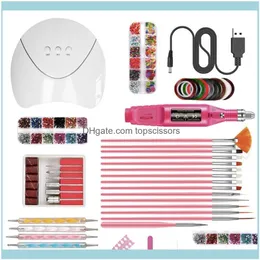 Salon Gesundheit Beautypotherapy Kunststoff Led Heizung Lampe Nail art Werkzeug Uv Elektrische Grinder Pinsel Malerei Stift Maniküre Trockner Drop Lieferung 2