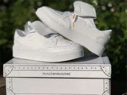Shoes Outdoor &sandals Authentic Peaceminusone Kwondo 1 Triple White G-drago Men Women Sports Sneakers Dh2482-100 with Original Box Us4-13