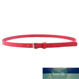 Jaycosin Multi-Color Lady's Slender Thin Belt Ceinture Feminion Pigskin Metallisk Spänne Kvinnor Midja Bälte Elastiska Midja Bälte A527