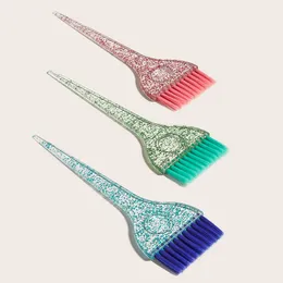 Professional Hair Dye Brush Plastic Crystal Coloring Applicator Brush Comb Barber Tools Salon hair Styling Accessories