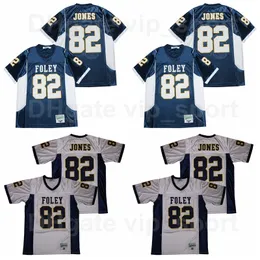 Foley Lions High School Football 82 Julio Jones Jersey Men All Ed Treptable Sport Pure Cotton Navy Blue Team Team Color Gamely Quality