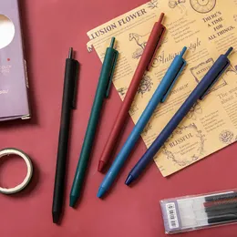 Gel Pens Pen Morandi Retro Color Student مخصصة 0.5 كتيب الصحافة مجموعة القرطاسية السريعة