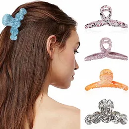 Mulher colorido garras de cabelo acessórios para o cabelo chique presilhas grampos de cabelo senhoras moda hairgrip headwear meninas ornamentos