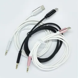USB-typ C till 3,5 mm Jackadapter AUX-kabel DAC USB-C Audio Kabel för bilhögtalare Hörlurar Tipo Auxiliary Adapter